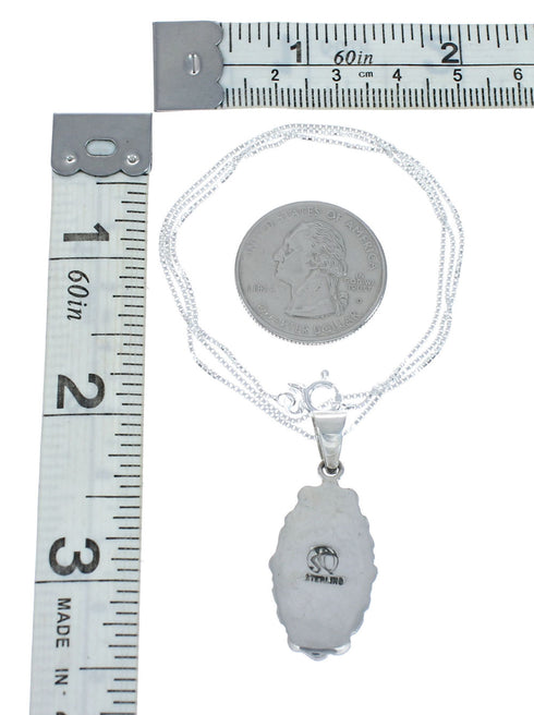Southwest Multicolor Inlay Sterling Silver Box Chain Necklace Set JX129096